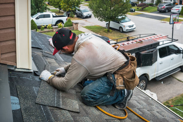 Professional Roofing technician working in Gracemont, OK